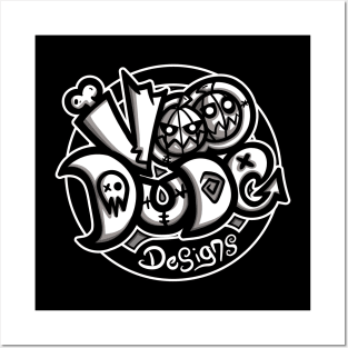 VooDude Logo Black n White Posters and Art